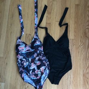 Motherhood maternity one piece bathing suits